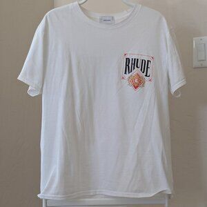 Rhude White Tee– Medium – Good Condition